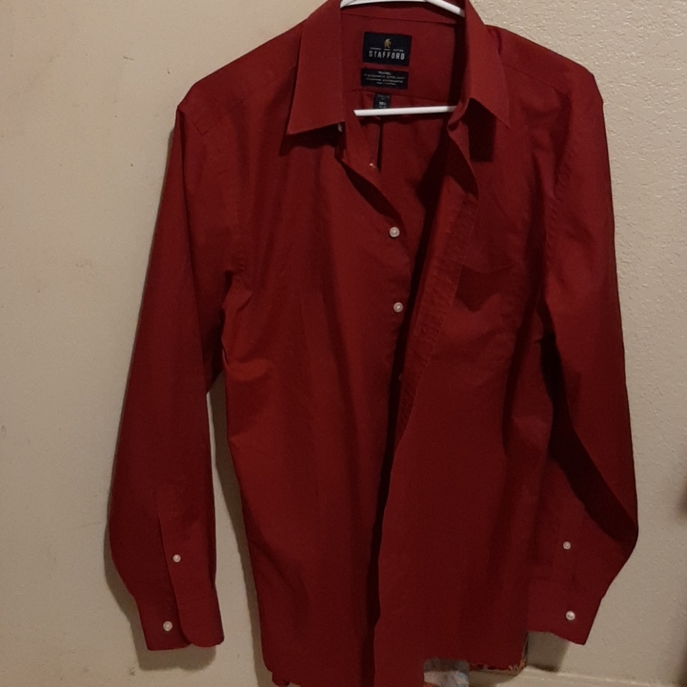 Stafford long sleeve Burgundy